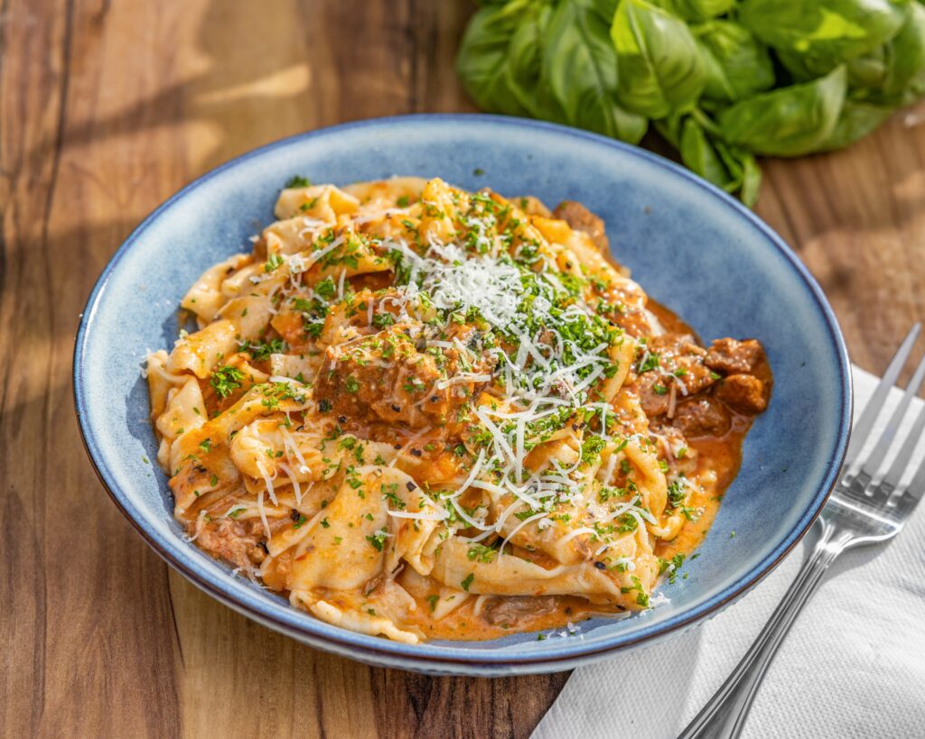 Delicious Lamb Ragu with Handmade pasta available at Ombra Italian Newstead and Chermside